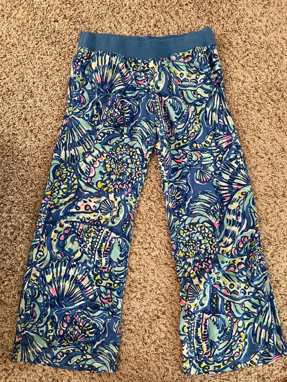 Lilly Pulitzer Seaside Beach Pant in Blue Ceviche size Medium